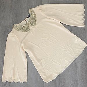 C .Luce Fancy collared Blouse wide sleeves Women’s